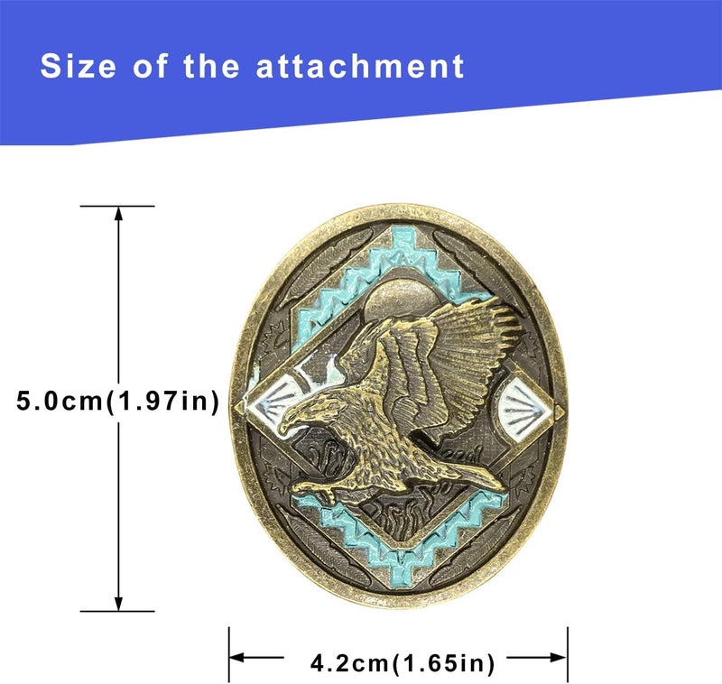 QUKE Native American Western Cowboy 3D Bald Eagle Sunset Bolo Tie Hand-woven Leather Necktie for Men Women - Image 2